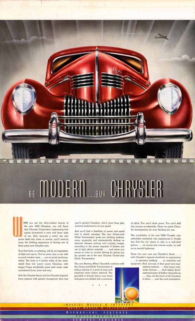 1939 Chrysler Imperial Brochure Page 21